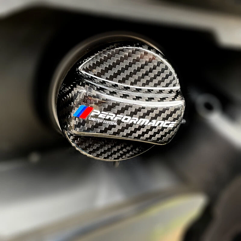 Genuine Carbon Fiber Gas Fuel Cap Cover For BMW E90 E92 E93 3-Series Performance - Image 4 of 4