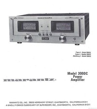 Marantz 300DC Power Amplifier Owners Manual