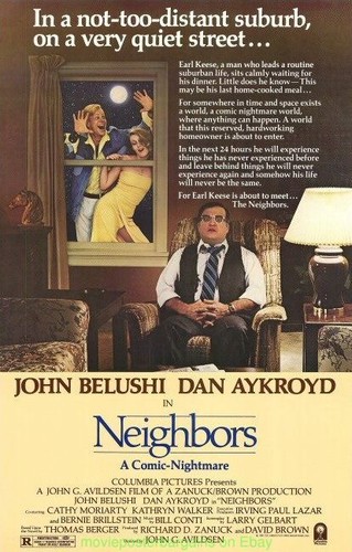 NEIGHBORS MOVIE POSTER Original SS 27X41 Rare Rolled JOHN BELUSHI 1981