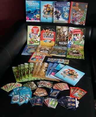 - 25 x Album / Alben Sammlung Rewe, Edeka, Penny, Aldi, Real, Ferrero ,Sticker