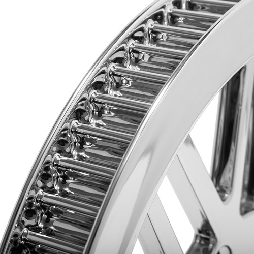 REAR PULLEY 70TH X 1-1/8" CHROME FOR HARLEY MODELS SOFTAIL HERITAGE FATBOY DEUCE - Picture 6 of 12