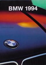 1994 BMW Sales Catalog 840Ci 850 750iL 740 540i 530i 525i 325 318 Color Brochure