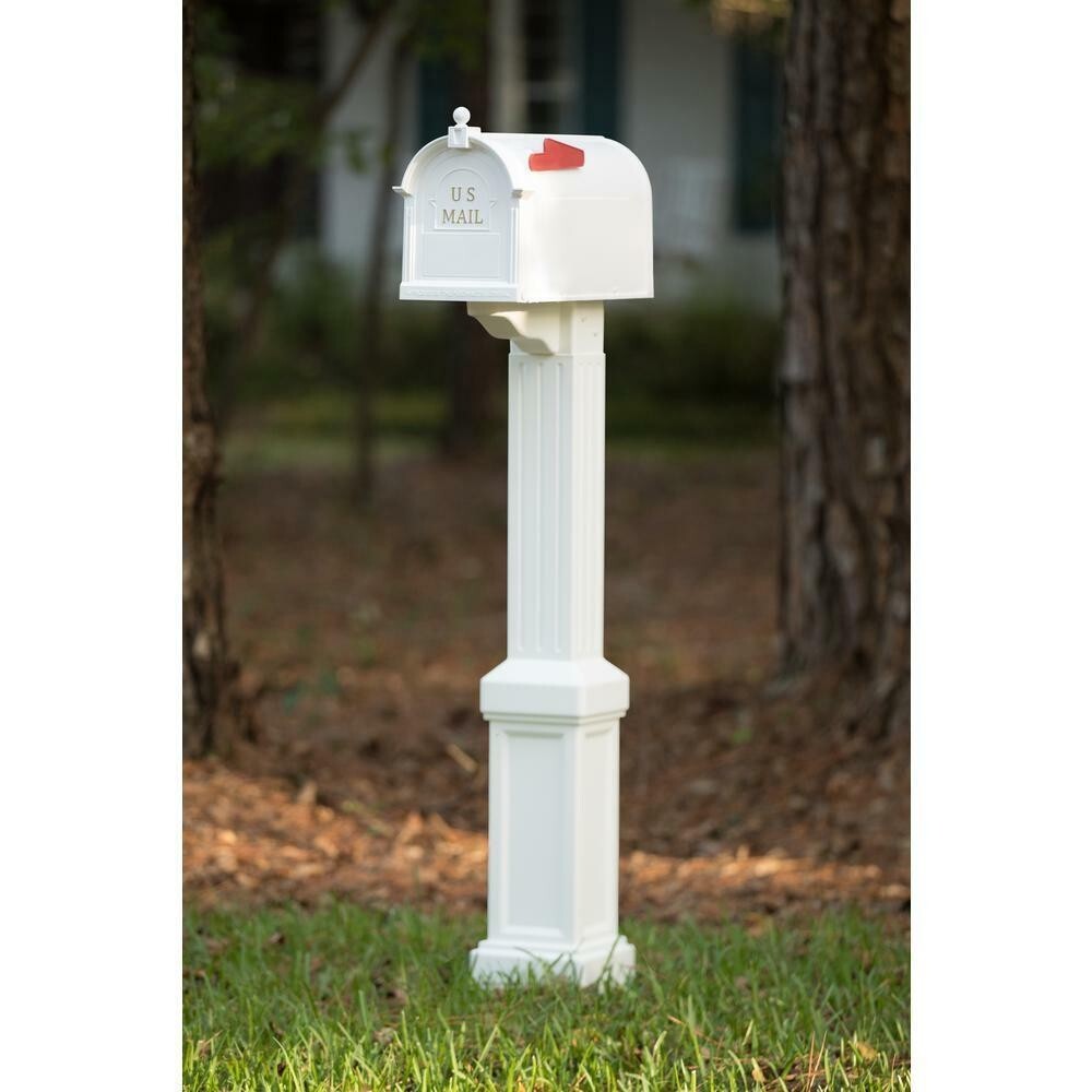 Postal PRO Craftsman Mailbox and Post Kit, White eBay