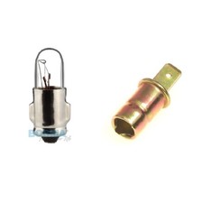 Kugellampe 12V + Lampenfassung Tachobeleuchtung für Simson S51 KR51 AWO, MZ ETZ