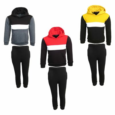 Jungen Baby Kleinkinder Pull Over Trainingsanzug Set Oberteil Jogginghose Hose 1 2 3 4 Jahre alt