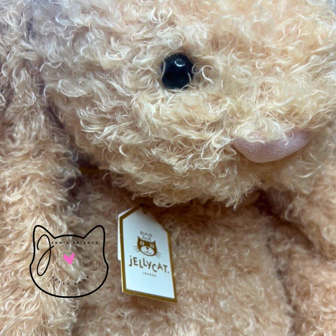 Jellycat HUGE BASHFUL LUXE CURLY BUNNY New BIG BNWT Soft Furry