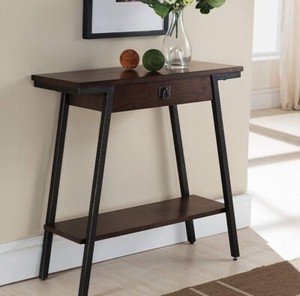 Small Console Table With Drawer Wood Sofa Entryway Hallway Foyer