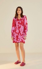 FARM RIO Living Nature Burgundy Mini Dress $230 MSRP Size M