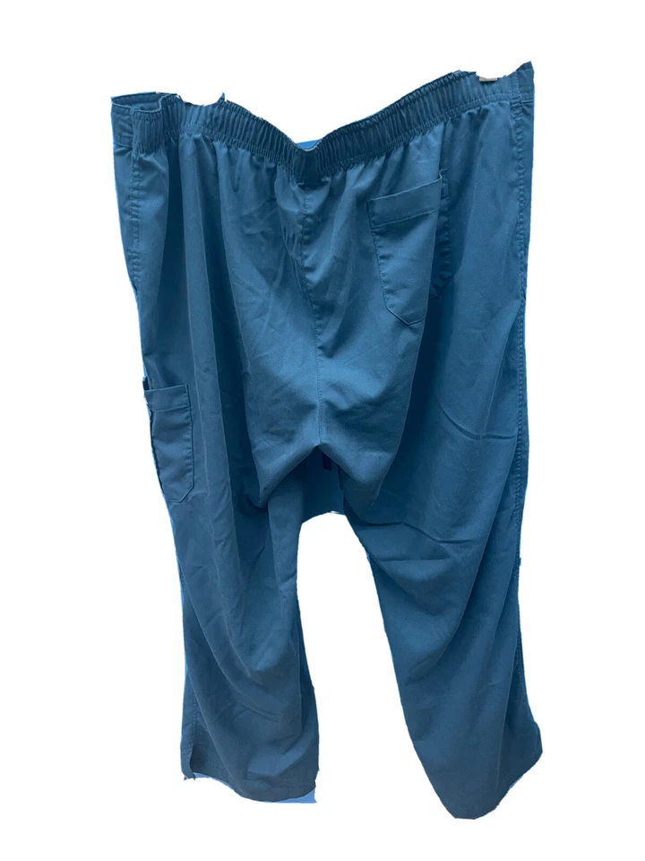 Grey's Anatomy Womens XL Blue Scrub Pants Spandex Stretch Professional Wear - Image 2 of 3