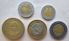 Estados Unidos Mexicanos 1996(1), 1994(2), 1994(5), 2002(10), 1989(1000) - Pesos