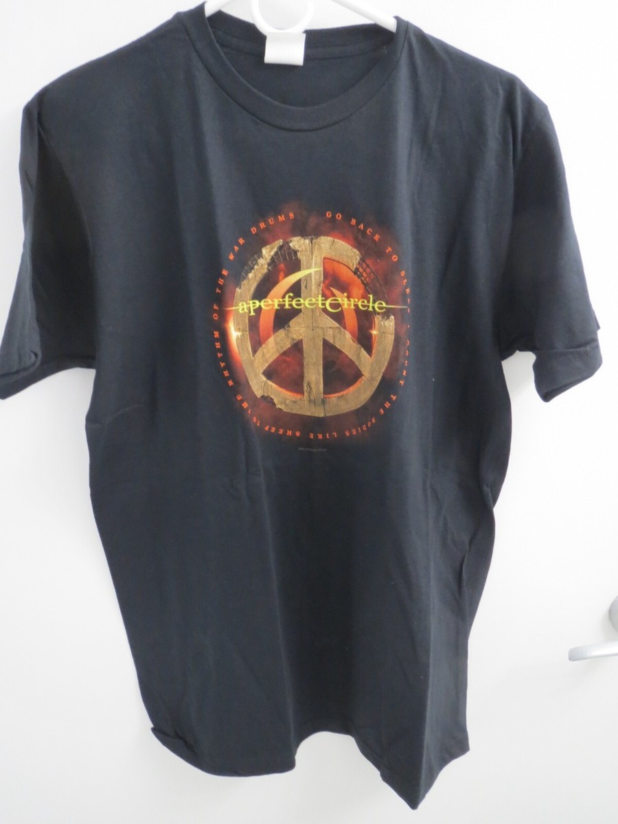 A Perfect Circle Album Tour 2010 eMotive Black T-Shirt, Size Large