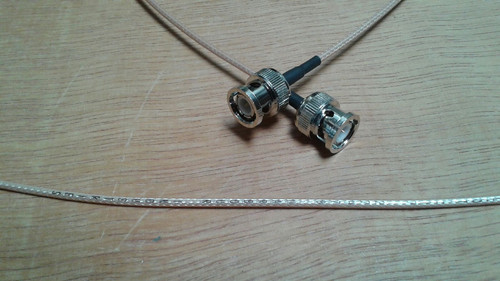 US MADE RG-316 BNC male to BNC male RF Pigtail Coax Jumper Cable 100 ft - Picture 2 of 2