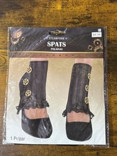 Costume Accessory Steampunk Spats One Size Ankle Toppers Pirate Renaissance