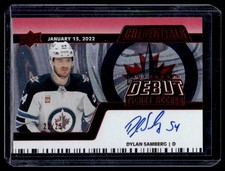 2022-23 Upper Deck Credentials Update - Horizontal Debut Ticket Access Auto Red