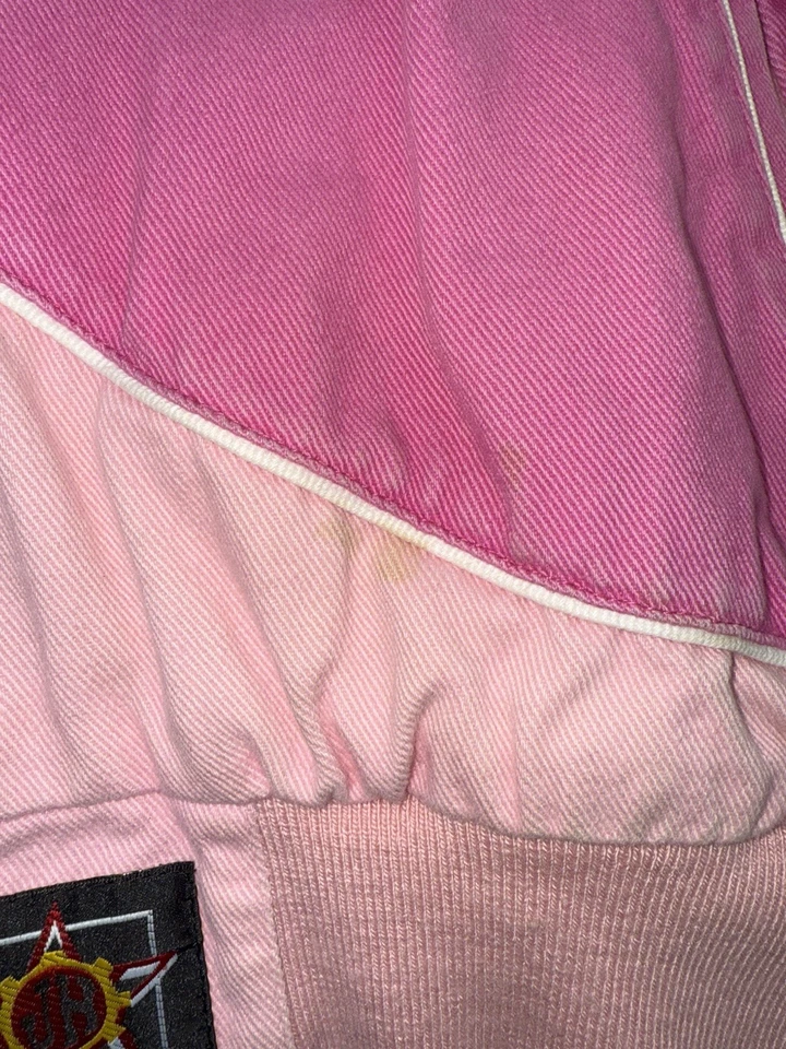 Vintage Disney Princess Pink Jacket with Ariel, Jasmine JH Daytona XL - Image 4 of 4