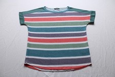 Pink Clover Womens Striped Lexia Short Sleeve Knit Top Ej3 Multicolored Small Pink Clover Womens Striped Lexia Short Sleeve Knit Top Ej3 Multicolored Small