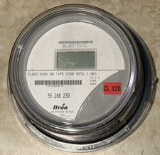 Itron Centron Watthour Meter CL320 ~ 240 Volts ~ 3W ~ Type C1SR ~ 50TA ~ 4 LUGS