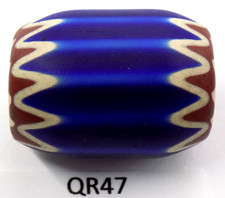 Awesome Original Antique Venetian Chevron Trade Bead African QR47 Bg 66