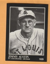 Jimmy Austin St. Louis Browns 1991 Conlon TSN #236
