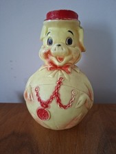 Vintage Toy Wobbles/Jingles - Collectable Combex Piglet Character - 7 Inch/18cm