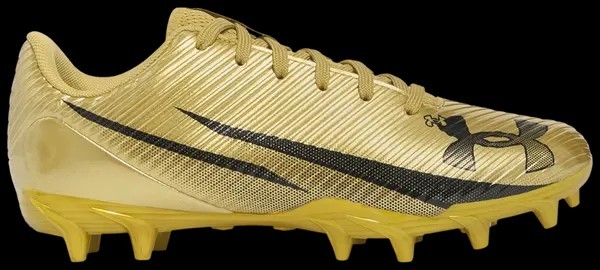 Under Armour Blur Select Jr Boys Football Cleats, Gold, Size 4.5Y, NEW w/Box thumbnail 2
