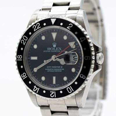 Rolex GMT-Master II Uhr Ref.16710 Edelstahl Automatik Saphirglas 40mm
