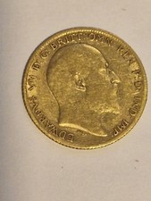 Hdward Vll Half Soverign Coin Year 1906