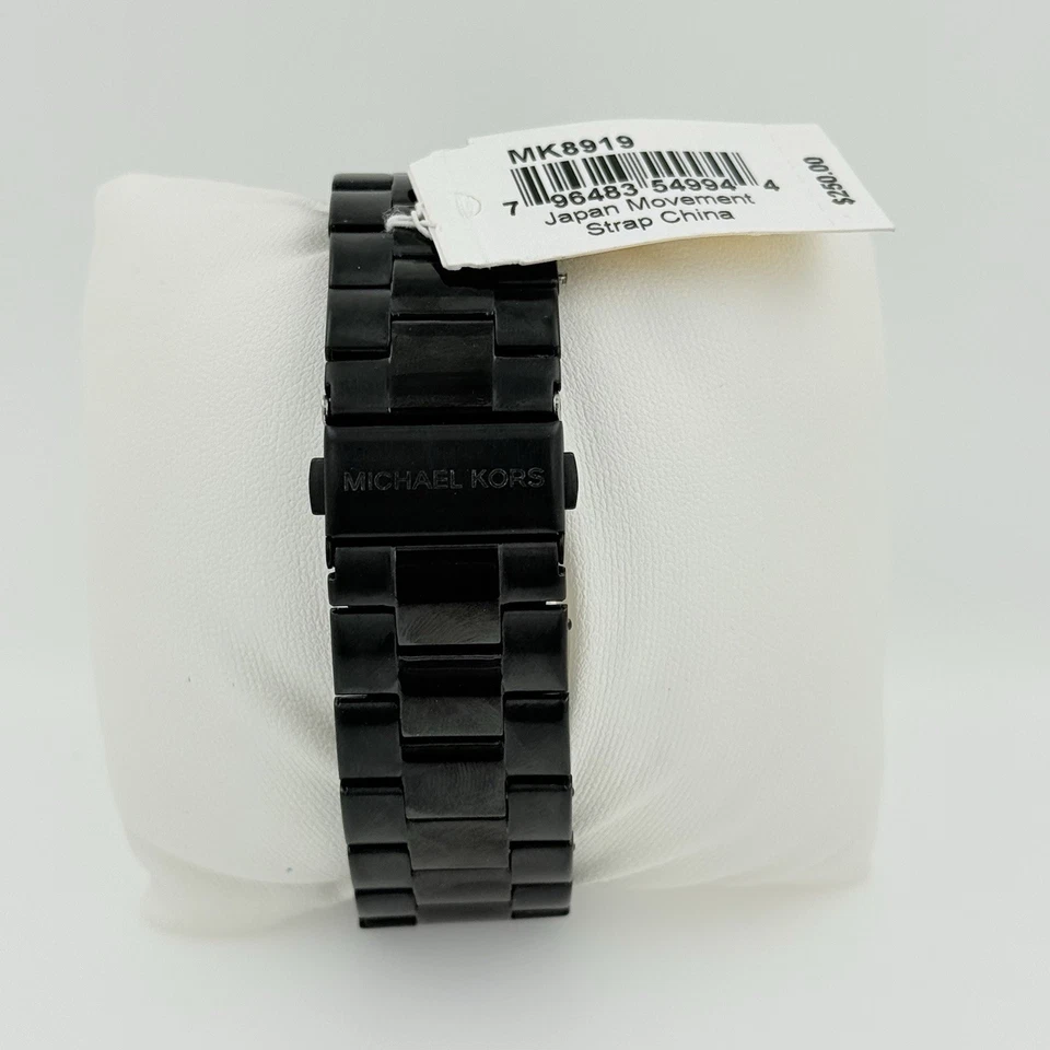 Michael Kors Oversized Slim Runway Black Dial Stainless Steel MK8919 Men’s Watch - Image 2 of 4