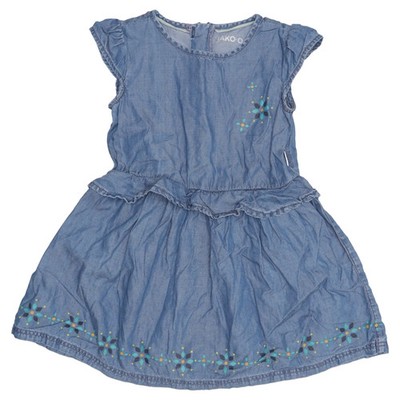 Jako-O, Jeanskleid, Größe: 92/98, Blau/Mehrfarbig, Lyocell, Blumen, Denim #TeV