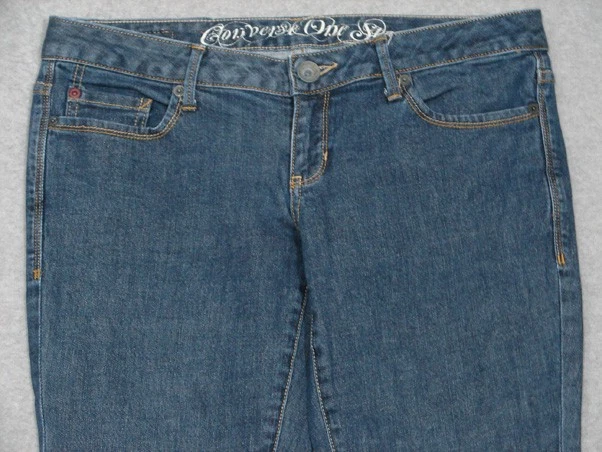 PI01433 **CONVERSE ONE STAR** SHERIDAN SKINNY WOMENS JEANS sz30 DARK - Image 4 of 4