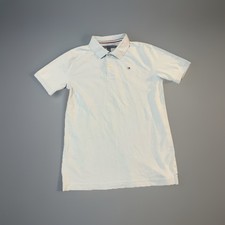 Tommy Hilfiger Kids Pale Blue Short Sleeve Polo with Flag Logo Large