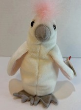 Ty Beanie Babies Kuku Cockatoo Bird White 1998