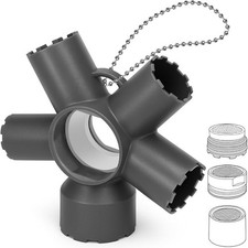 10-in-1 Faucet Aerator Removal Tool, Sink Aerator Removal  Replacement Tool, Fi