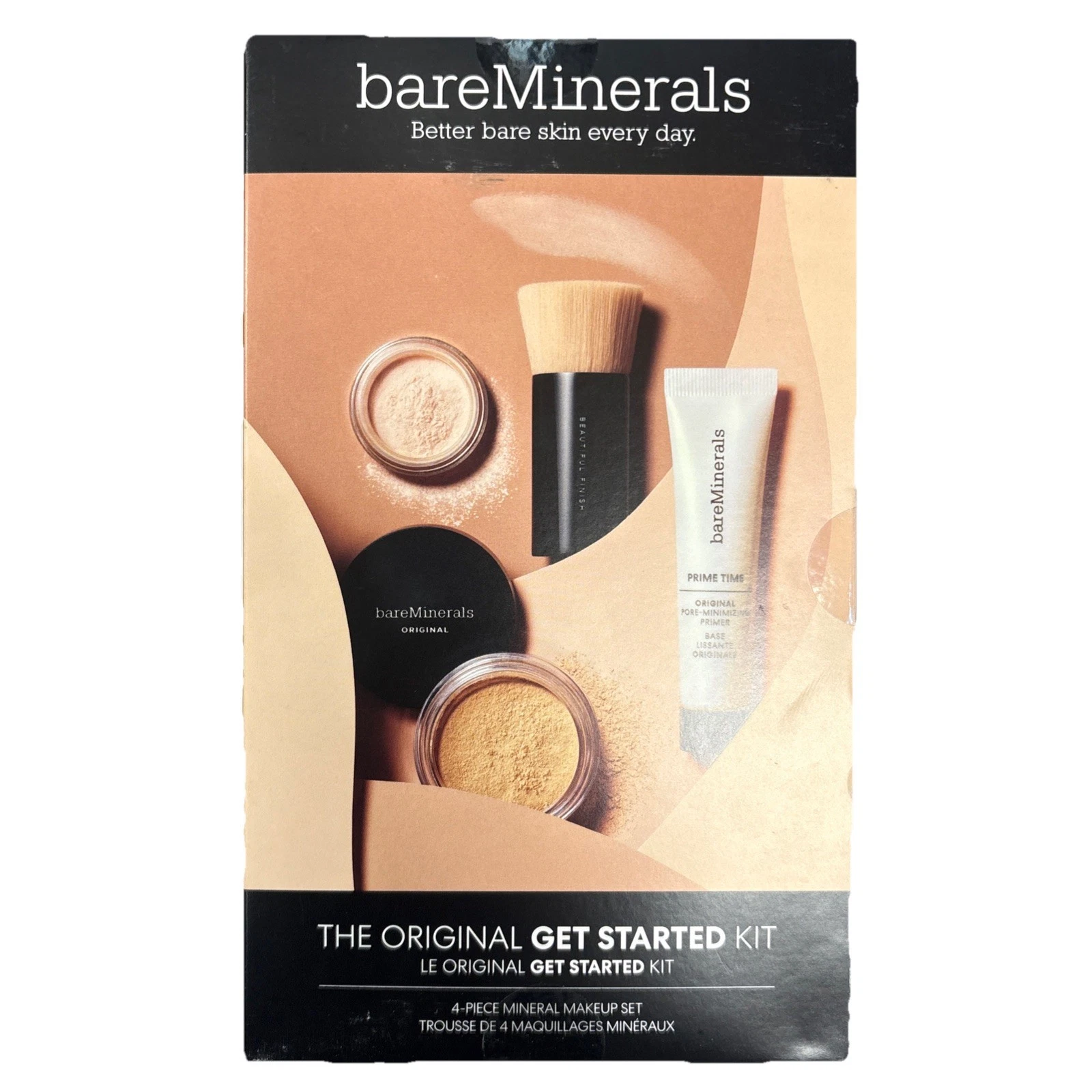 BareMinerals Original Get Started Kit 4pc Mineral Makeup Set, Golden Deep NEW