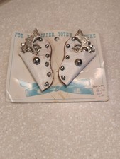 Vtg 1950's Cowboy diaper pins New "For the diaper tote'n Cowpoke" 3" L