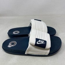 Nike Offcourt Adjust Slide Men  s 9 Sail/Armory Navy DQ9624-101 