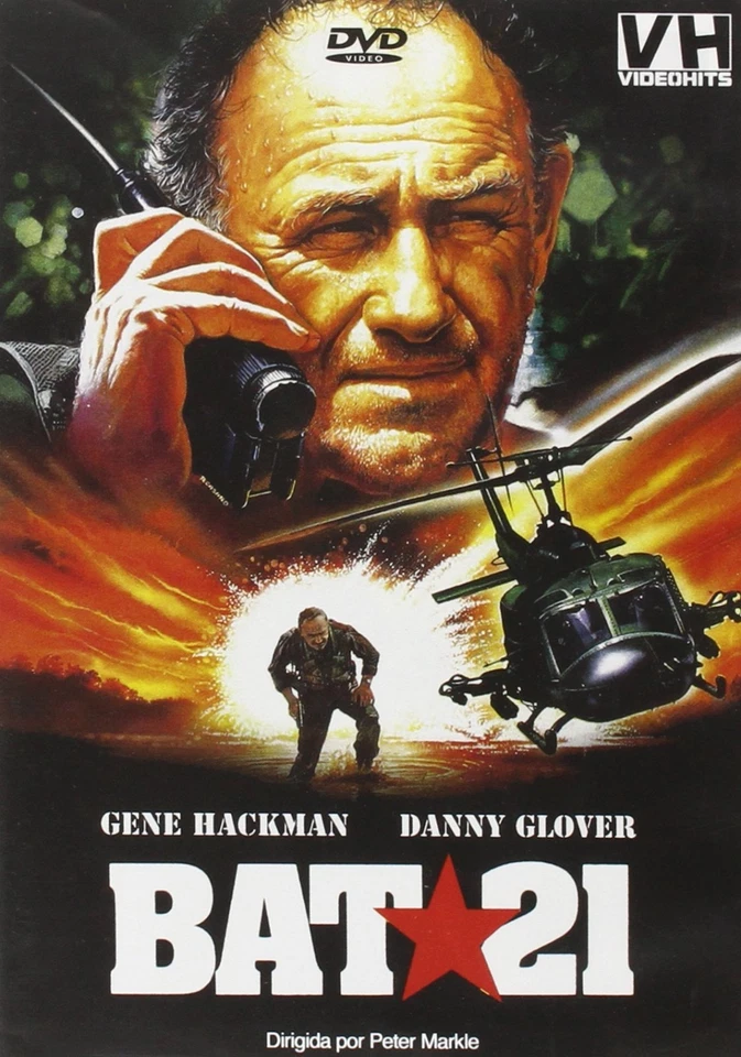 BAT 21 (1988) Gene Hackman,Danny Glover,Jerry Reed - Public Domain DVD NO CASE - Image 2 of 2