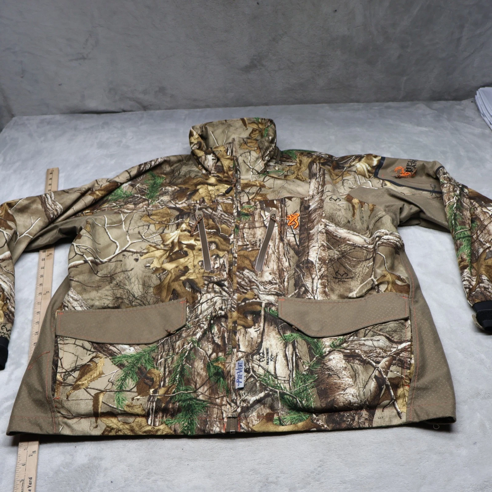 Browning Jacket Mens 2XL Realtree Camo Hell Canyon Waterproof Hunting 3in1 Shell
