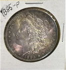 1885 Morgan Silver Dollar $1 AU 0.900 Silver Philadelphia Business Strike