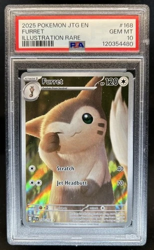 2025 Pokemon Journey Together Furret #168/159 PSA 10 GEM MINT