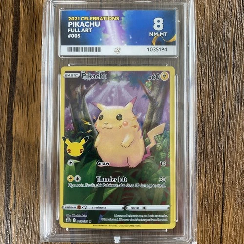 Pokemon 2021 Celebrations Pikachu Full Art 005/025 ACE 9