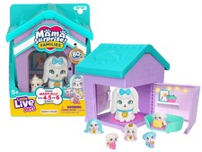 Little Live Pets Mama Surprise Families Dog House Play Set MALTESE NEW AND SEAL