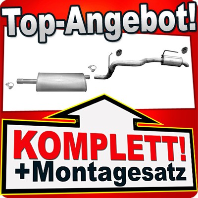 Auspuff für DODGE NITRO PLYMOUTH JEEP CHEROKEE / LIBERTY 3.7 4.0 auch 4WD 06-12