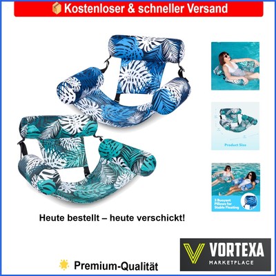 2er Set Aufblasbare Pool-Luftmatratzen für Adults - Sommerlicher Schwimmkomfort