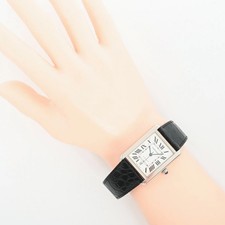 CARTIER Tank Solo Xl W5200027 Silver Men's Used Watch #31031 7