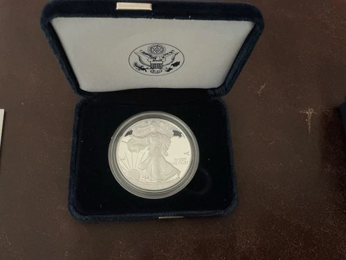 2010 W 1 oz Proof American Silver Eagle w/Box & COA One ounce .999 Silver!