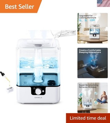 Humidifiers for Bedroom Large Room Home Cool Mist Diffuser Nightlight 6L