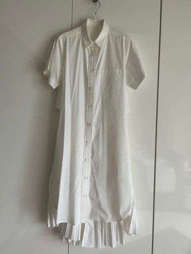 sacai cotton short-sleeved dress size 3