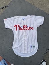 Authentic Lenny Dykstra #4 Philadelphia Phillies on Field Russell Jersey 40