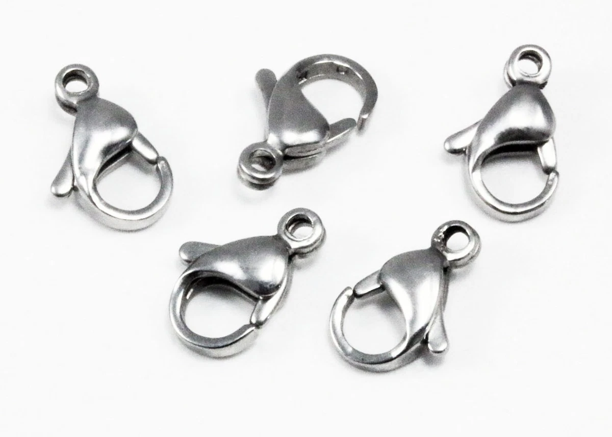 SUNNYCLUE 240 Pezzi Chiusure A Moschettone Per Gioielli – Fermagli Per Aragosta In Acciaio Inox 304 Con Anelli Di Giunzione - 2